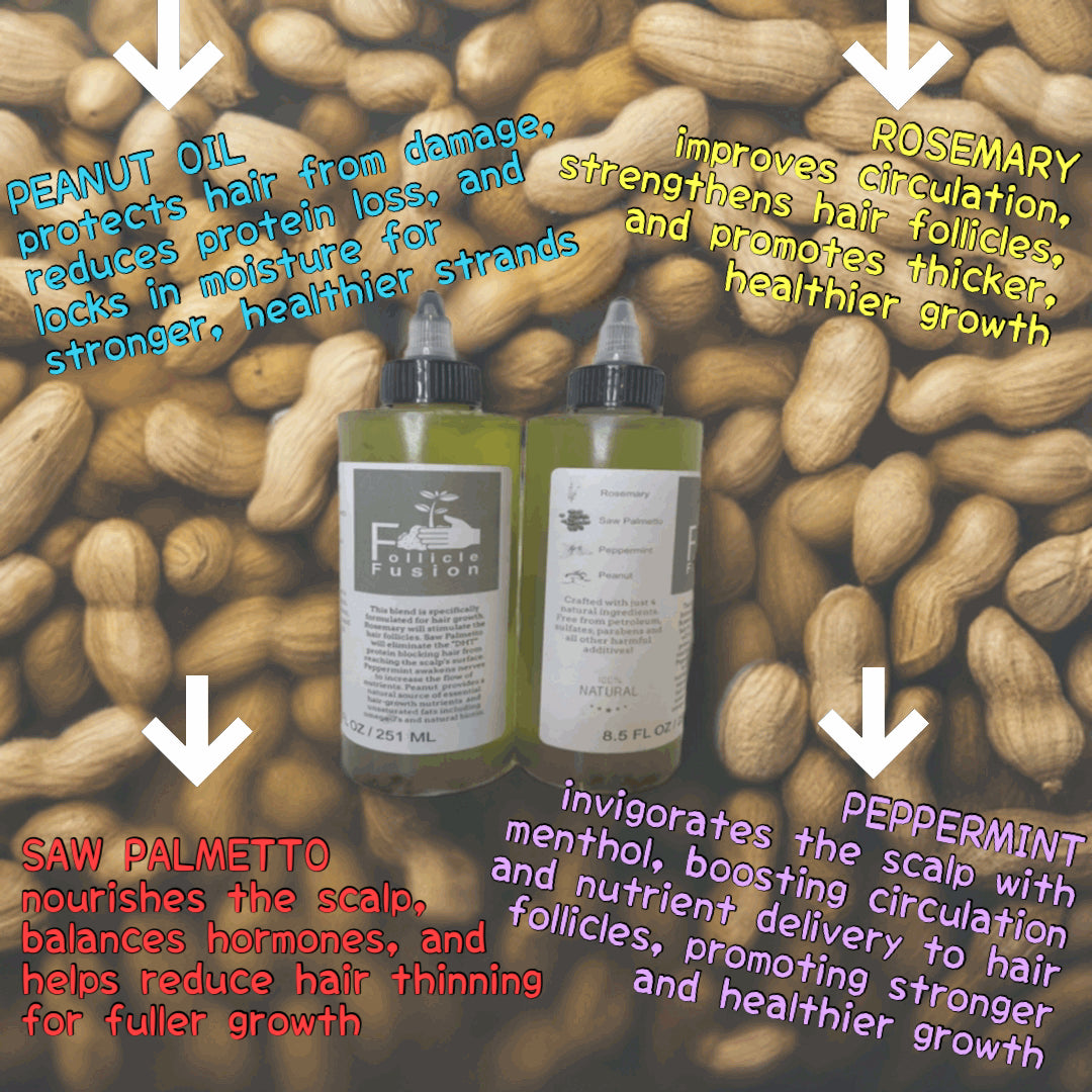 All Natural Follicle Fusion Hair-Growth Oil 8.5oz