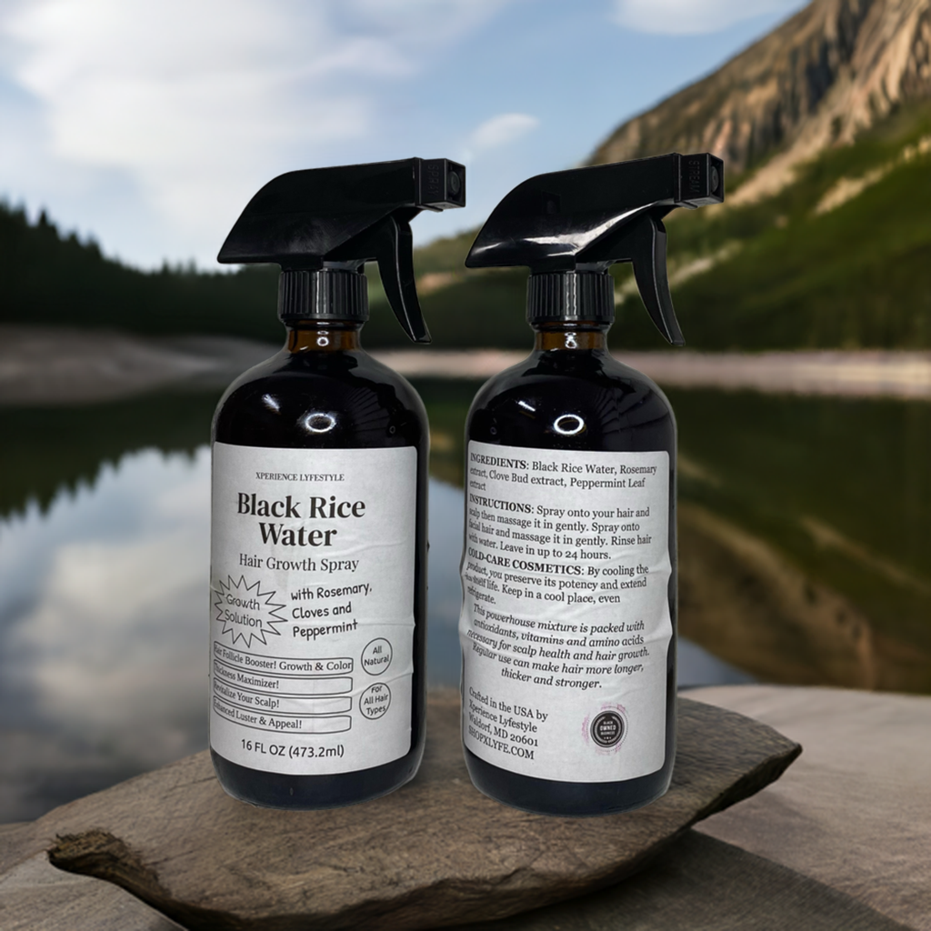 Follicle Fusion Black Rice Water Spray with Rosemary 16oz