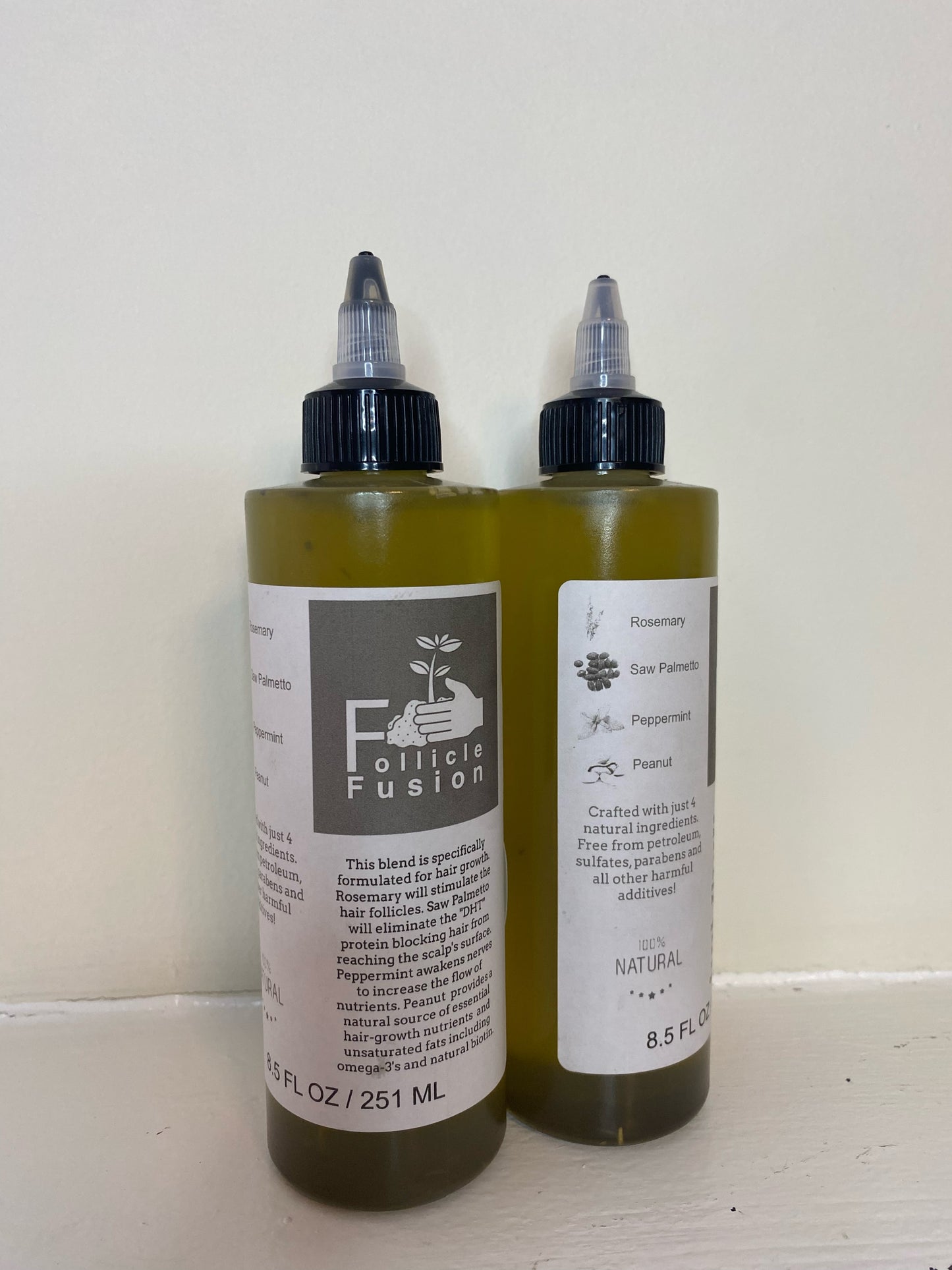 Follicle Fusion 8.5oz All Natural Hair-Growth Oil