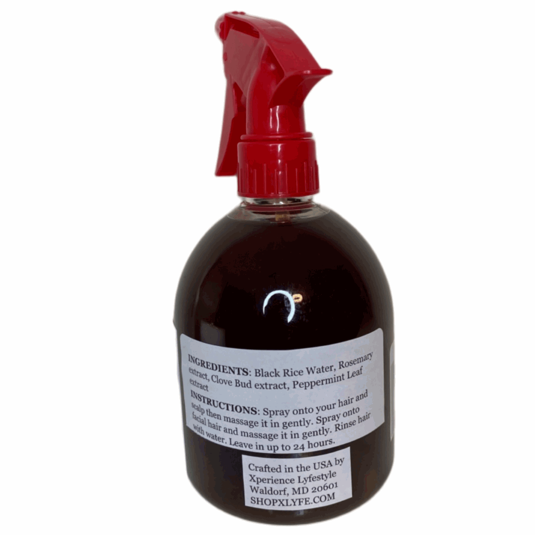 Follicle Fusion Black Rice Water Spray 16oz