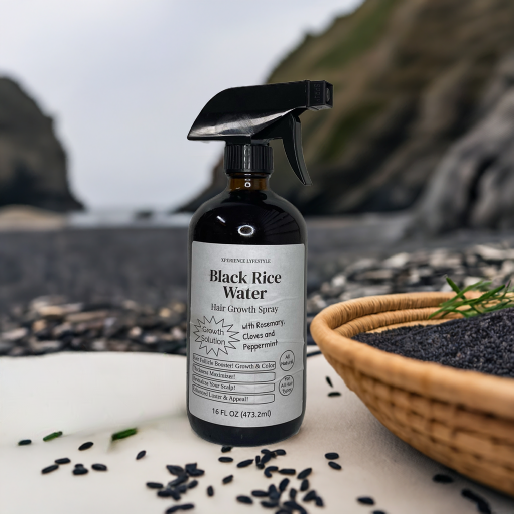 Black Rice Water Spray with Rosemary 16oz